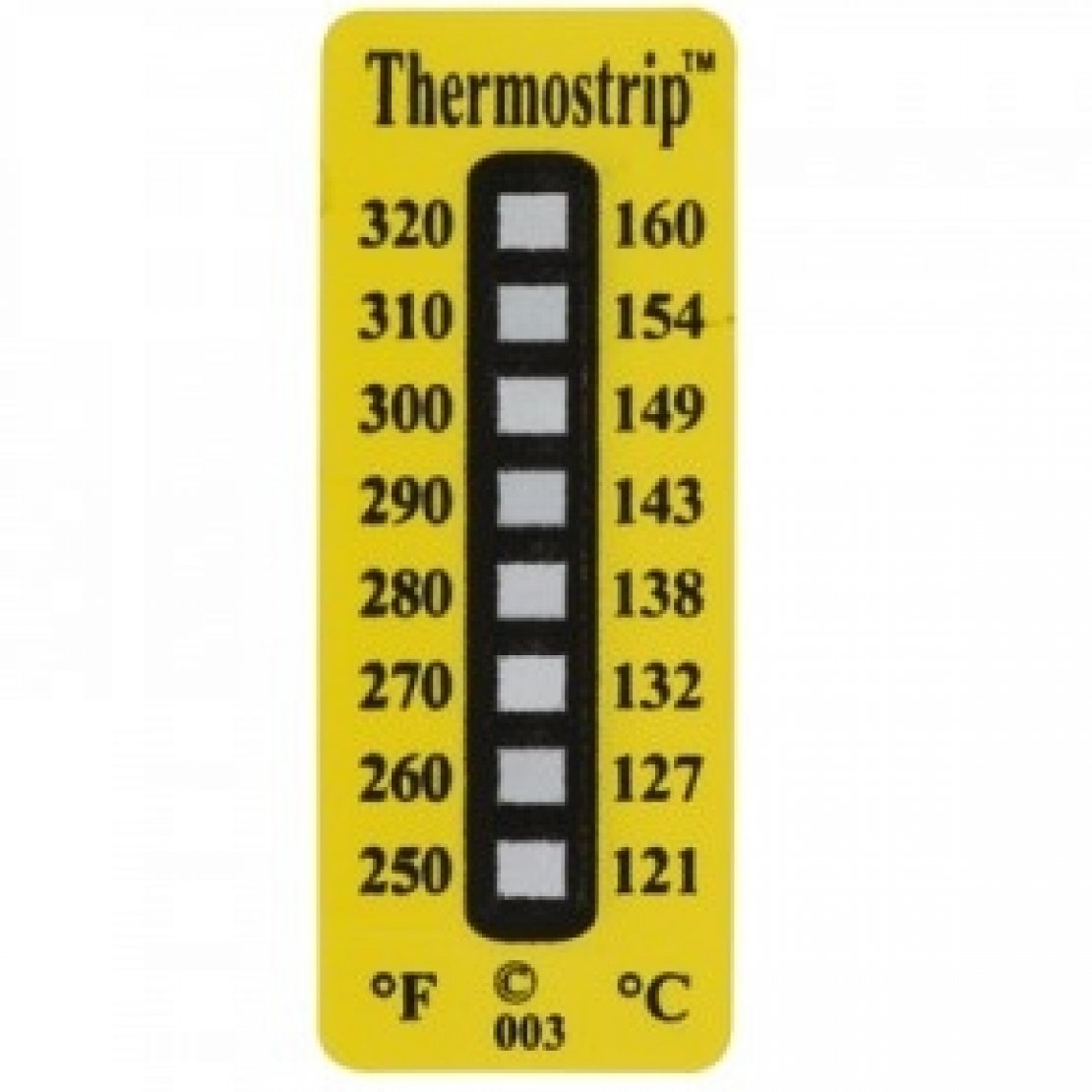 Reversible Temperature Sticker 121-160°C Irreversible Temperature Labels (Pack of 50)
