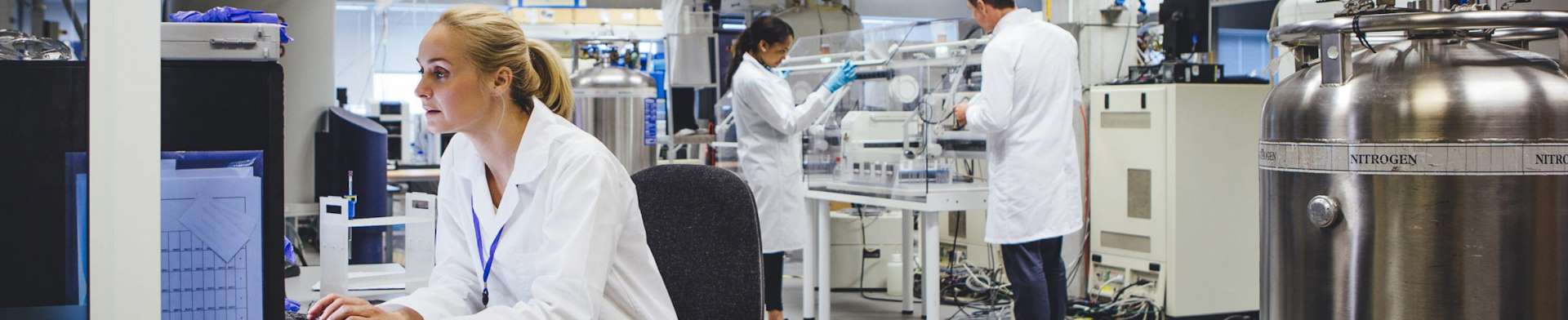 Staff working in laboratory