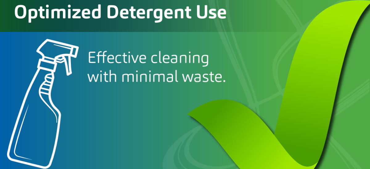 Effective cleaning with minimal waste.